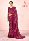 Zaffran By Kashvi Swarovski Work Printed Designer Sarees Wholesale Suppliers In Mumbai 